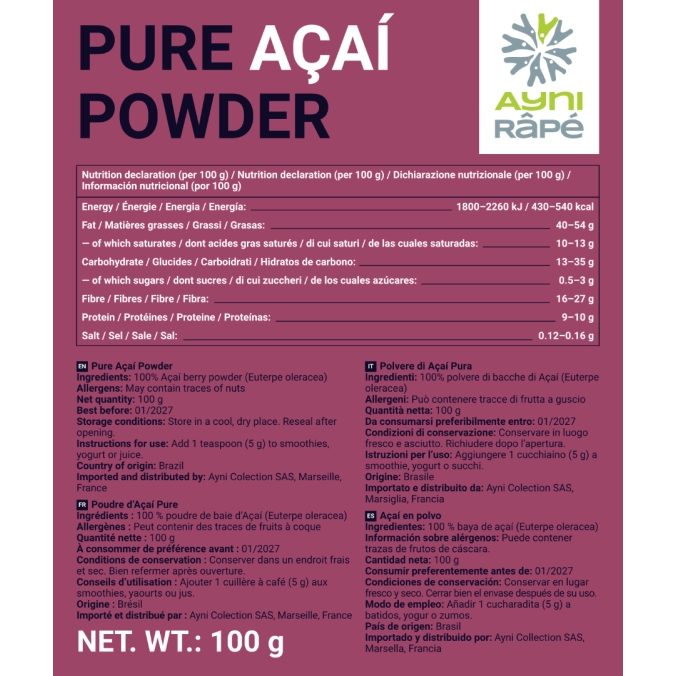 Pure Açaí Powder