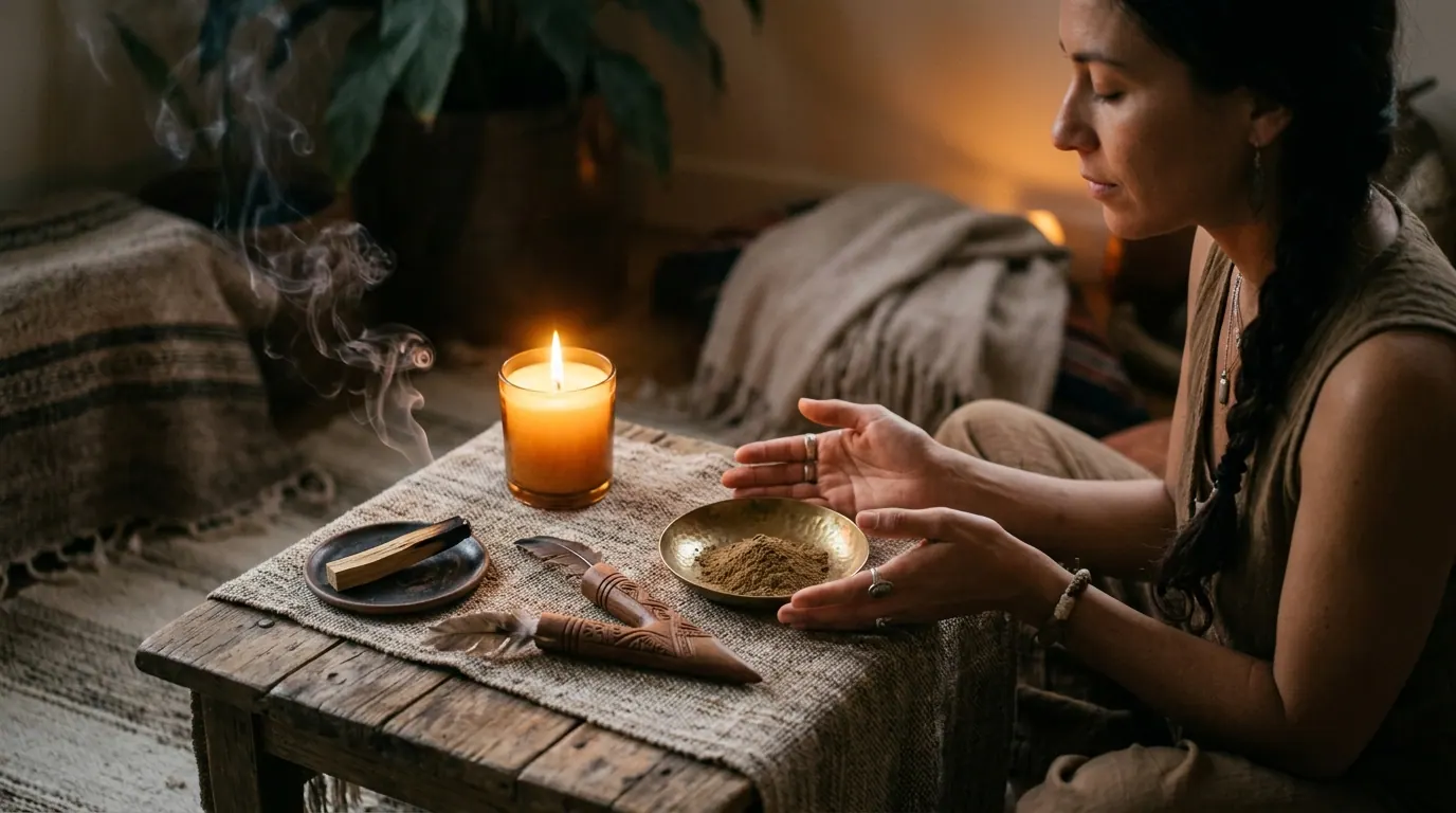 Rapé Ritualvorbereitung: Wie man vor der Zeremonie eine Intention setzt